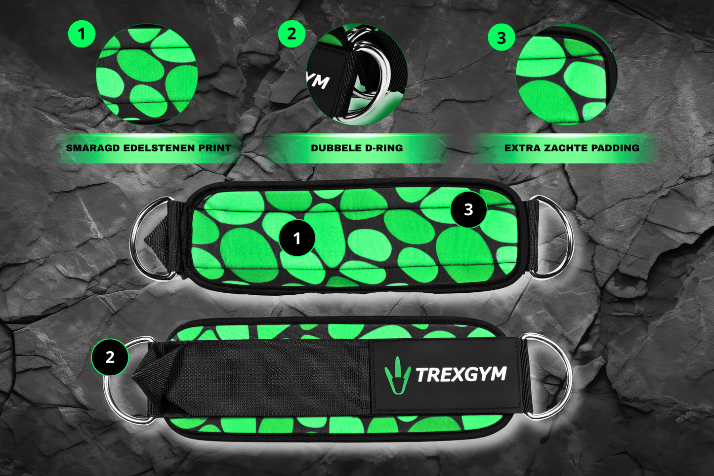 TREXGYM® MULTI FUNCTIONAL ARM & ANKLE STRAP FITNESS – SMARAGD