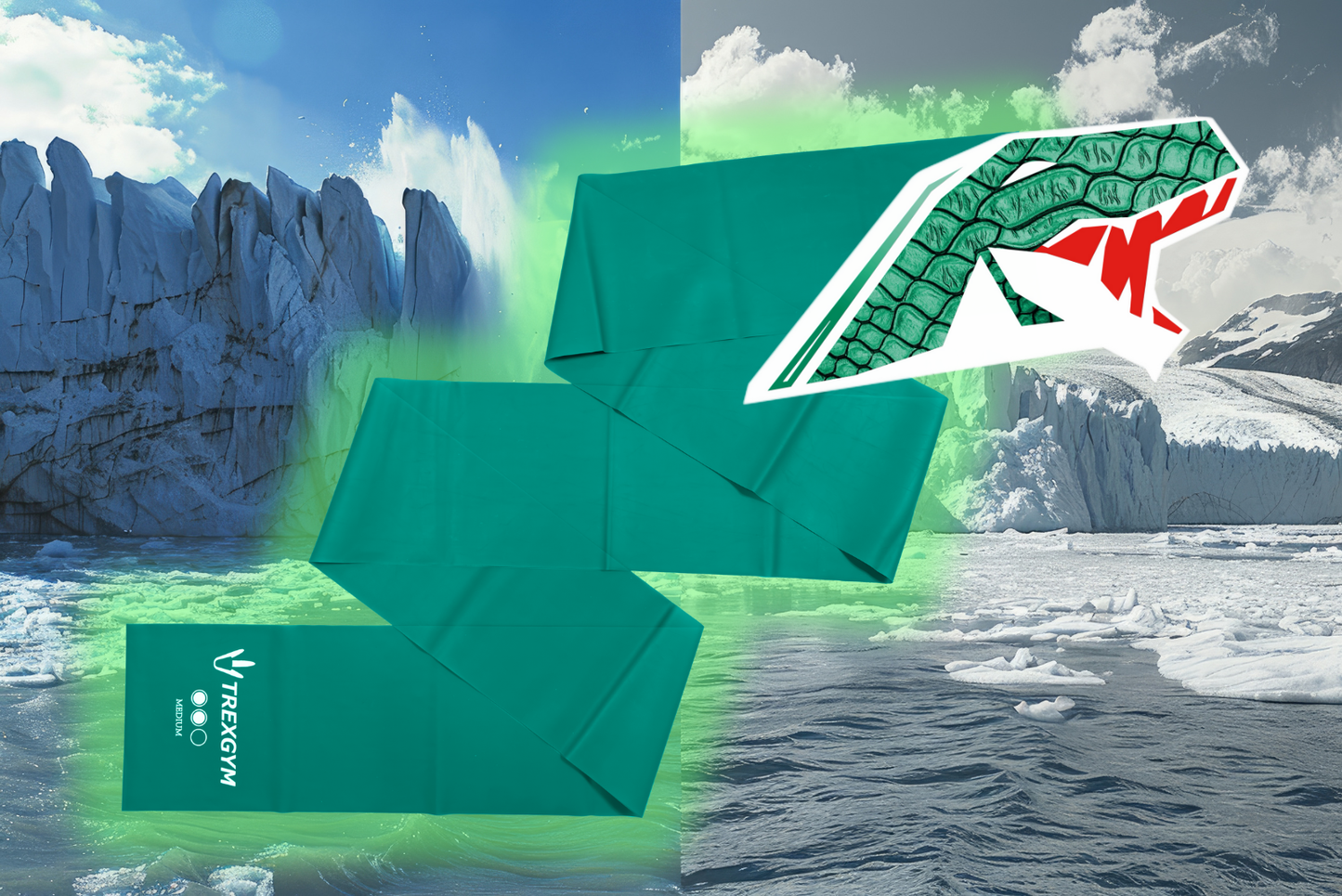 TREXGYM®  WEERSTANDBAND MEDIUM-GROEN - PLANET GREENTECH ENSIGN
